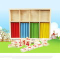 Bâtonnets de comptage pour enfants – Outil pédagogique Montessori pour les mathématiques (maternelle) – Jouet éducatif pour l'éveil aux chiffres
