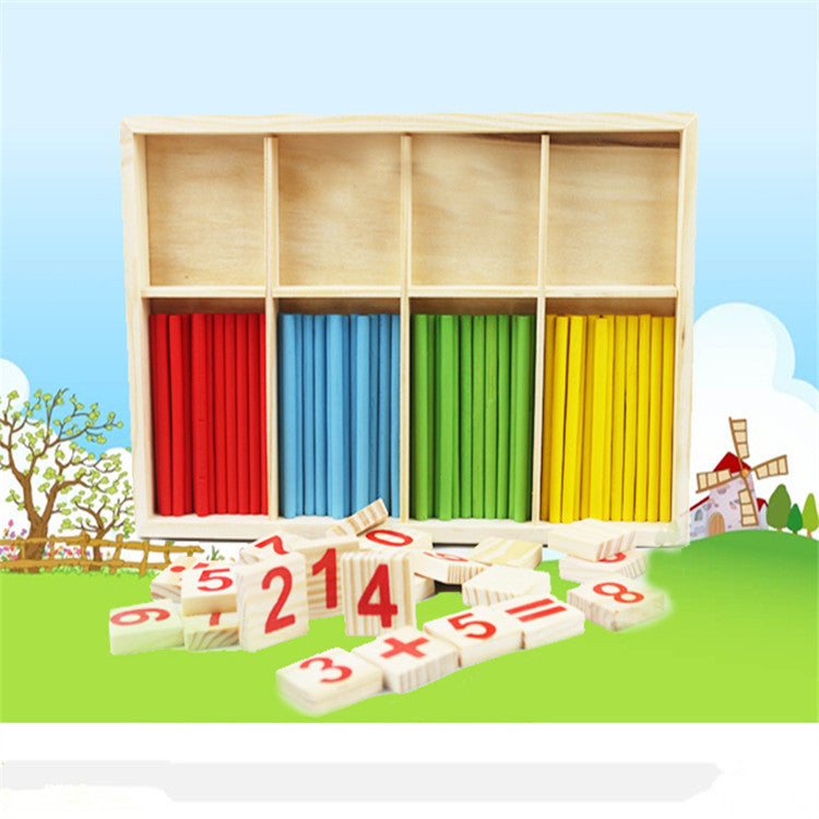 Bâtonnets de comptage pour enfants – Outil pédagogique Montessori pour les mathématiques (maternelle) – Jouet éducatif pour l'éveil aux chiffres