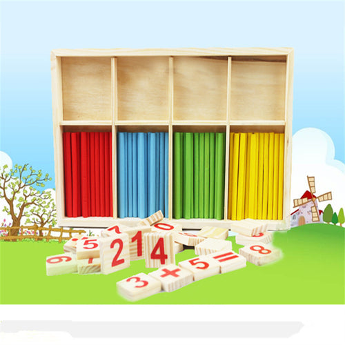Bâtonnets de comptage pour enfants – Outil pédagogique Montessori pour les mathématiques (maternelle) – Jouet éducatif pour l'éveil aux chiffres
