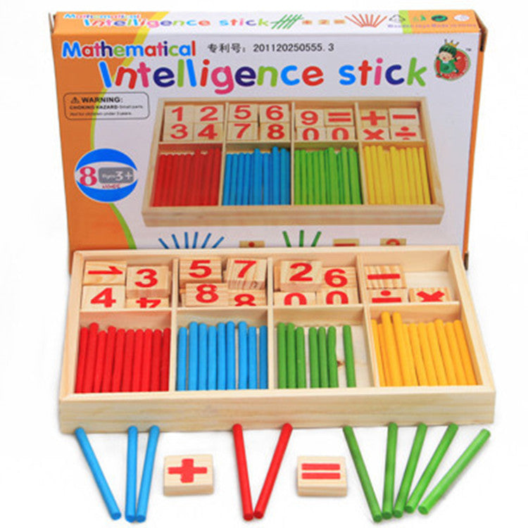 Bâtonnets de comptage pour enfants – Outil pédagogique Montessori pour les mathématiques (maternelle) – Jouet éducatif pour l'éveil aux chiffres