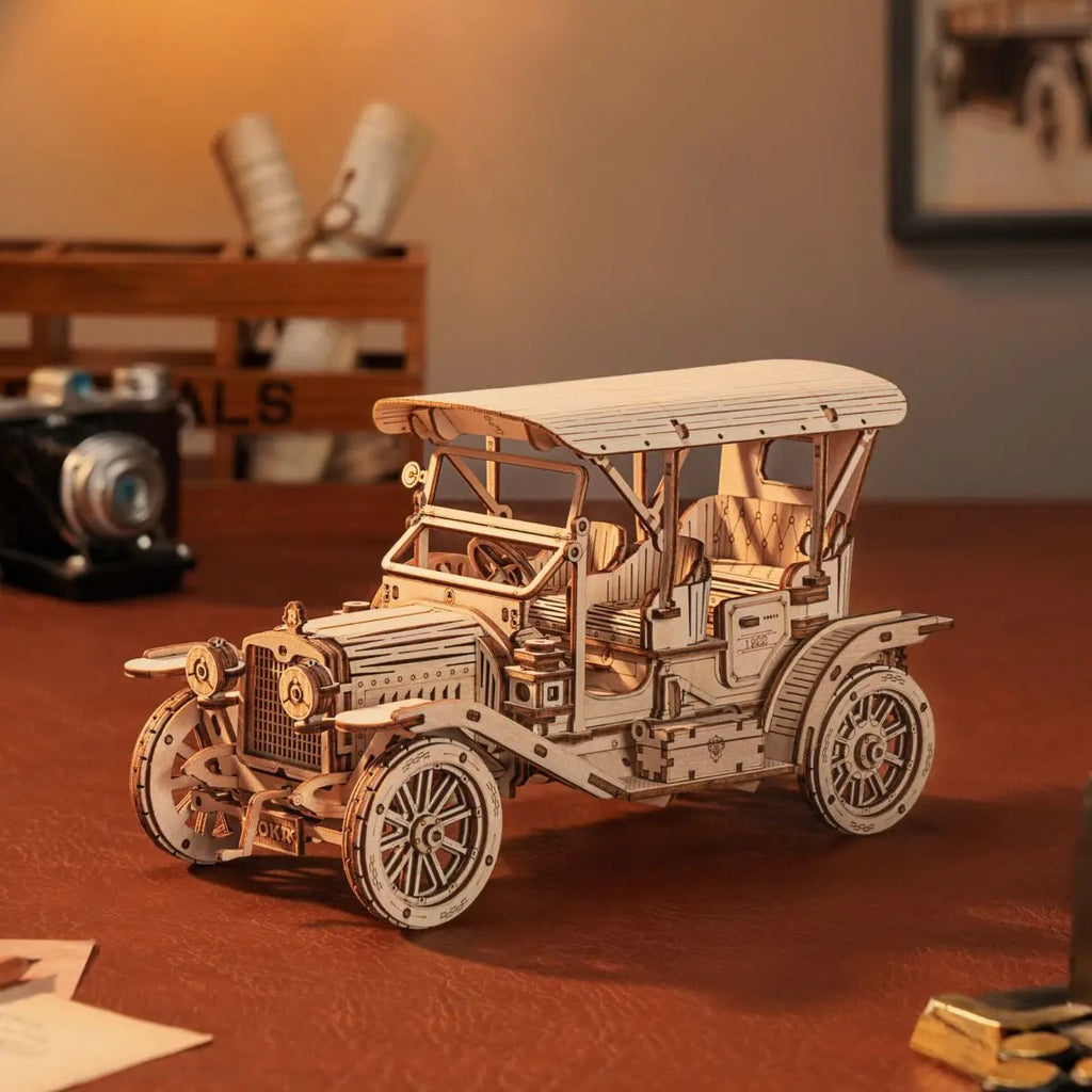 Puzzle 3D Voiture Classique en Bois