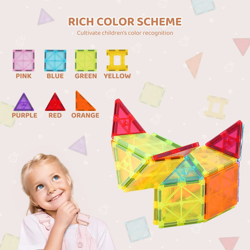 Creative Magnetic Building Tiles Set
