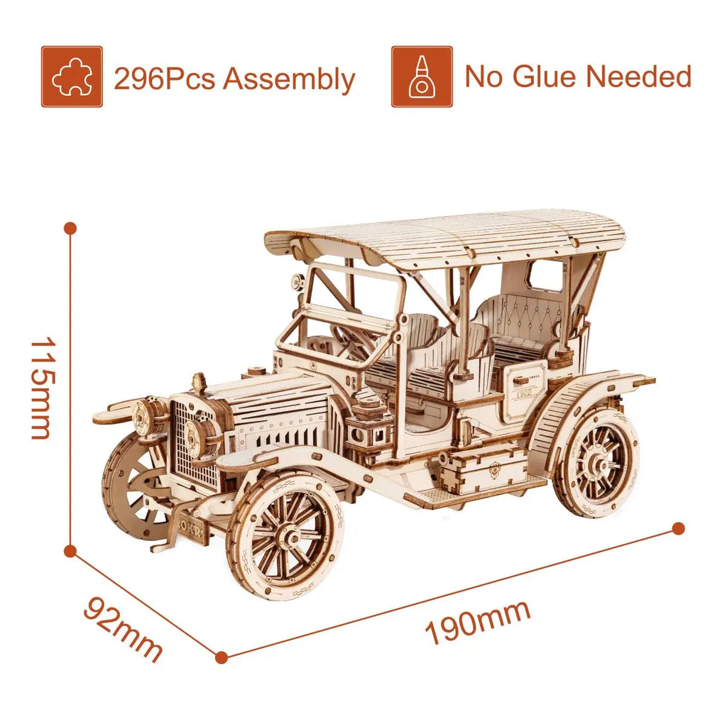 Puzzle 3D Voiture Classique en Bois